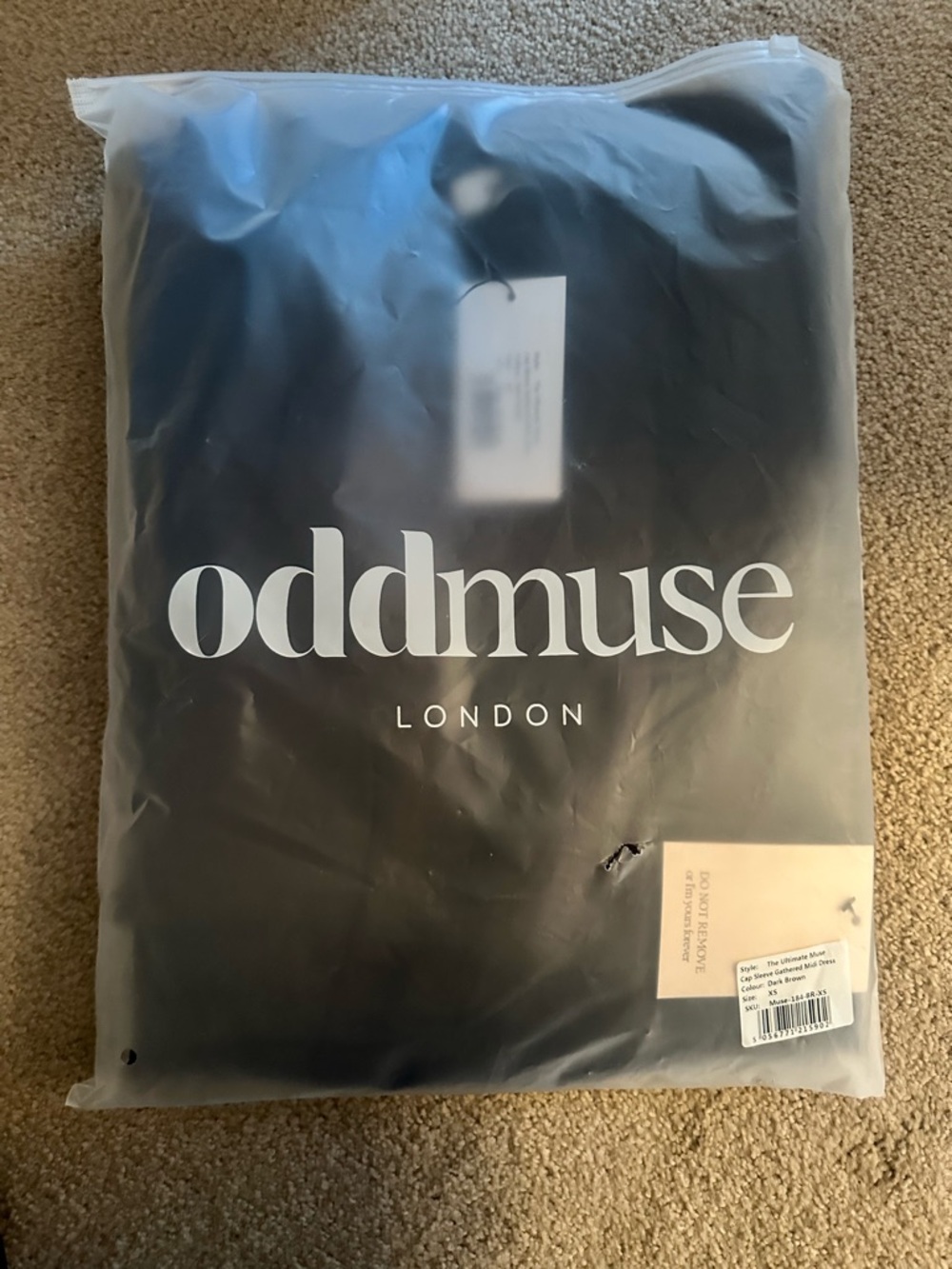 NWT OddMuse Brown Midi Dress - Picture 5 of 6